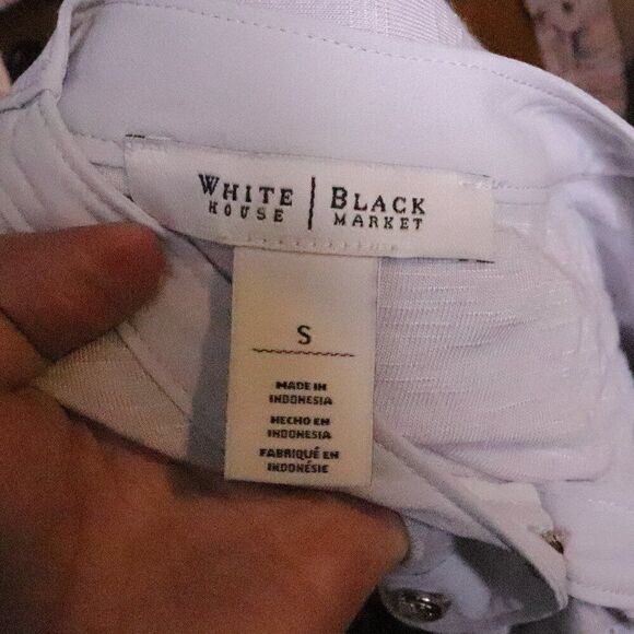 WHBM | Roll Tab Sleeve Knit Top Small‎ - Picture 6 of 8